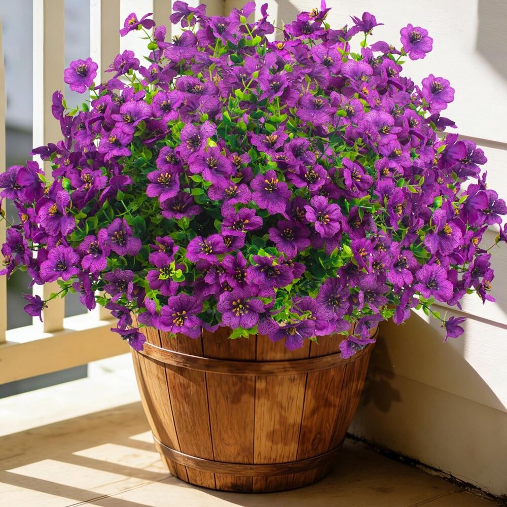 20-Bundles Fuchsia Artificial Greenery Flowers Hanging Plants Home Decoration
